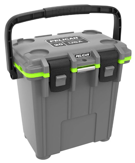 Picture of PELICAN 20Q-1-DKGRYEGRN 20QT ELITE COOLER GRY/GRN