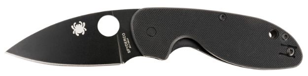 Picture of Spyderco C216GPBBK Efficient  2.98" Folding Plain Black DLC 8Cr13MoV SS Blade/Black Textured G10 Handle