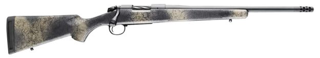 Picture of Bergara Rifles B14LM5113 B-14 Wilderness Ridge 7mm PRC 3+1 22" Threaded, Sniper Gray Cerakote Barrel/Rec, SoftTouch Woodland Camo Synthetic Stock, Omni Muzzle Brake