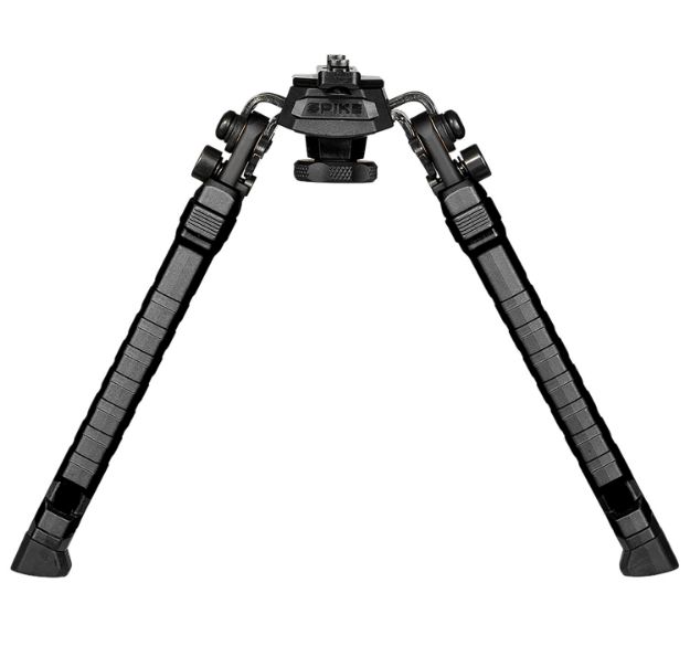 Picture of FAB Defense FXSPIKEMB Spike Tactical Bipod 7.09"- 9.88" Adj., Rotating & Tilting, Rubber Feet, Includes Leg Extensions, M-LOK Rail Compatible Black Polymer & Aluminum