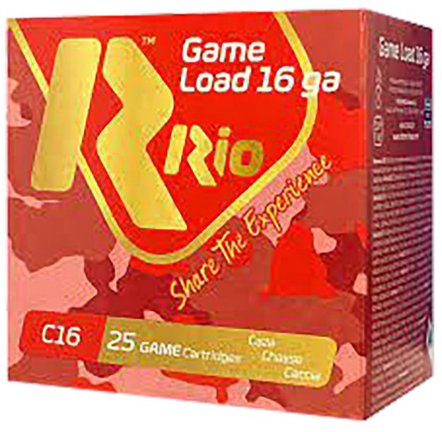 Picture of Rio Ammunition RCHV168 Game Load  16Gauge 2.75" 1 1/8oz 8Shot 25 Per Box/10 Case