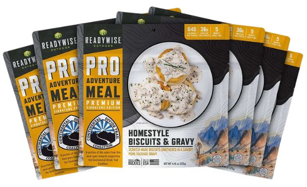 Picture of ReadyWise RW05190 Outdoor Food Kit Homestyle Biscuits & Gravy 2 Servings Per Pouch, 6 Per Case