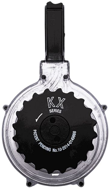 Picture of Kci Usa Inc KCIMZ036 AR-15  50rd Drum 5.56x45mm NATO Clear Polymer