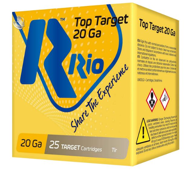 Picture of Rio Ammunition TT209 Top Target  20 Gauge 2.75" 7/8 oz 9 Shot 25 Per Box/ 10 Case