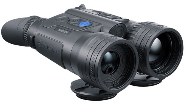 Picture of Pulsar PL77483 Merger LRF XQ35 Thermal Binocular Black 3-12x35mm 384x288, 50Hz Resolution Zoom 4x Features Laser Rangefinder