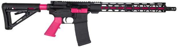 Picture of Diamondback DB175AK591 DB15  5.56x45mm NATO 16" 30+1, Black with Prison Pink Accents, Carbon Lower, 15" M-Lok Handguard, Magpul Carbine Stock, A2 Grip