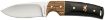 Picture of Browning 3220271 Buckmark Hunter EDC 3.13" Fixed Drop Point, Plain Mirror Polished 8Cr14MoV SS Blade, Black/Zebra Finger Grooved w/Brass Accents Hardwood Handle, Includes Sheath