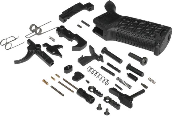 Picture of CMMG S5CA642 Zeroed Lower Parts Kit Black Grip, Ambi Safety & Mag Catch, Mil-Spec Trigger, Fits AR-Platform/Mk4