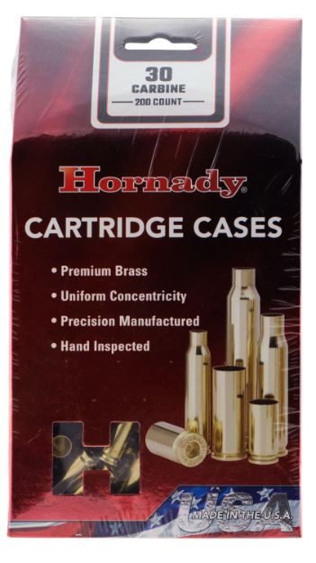 Picture of Hornady 8650 Unprimed Cases Cartridge 30 Carbine Rifle Brass