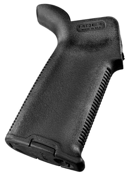 Picture of Magpul MAG416-BLK MOE+ Grip Black Polymer w/OverMolded Rubber Textured Finish Fits AR-15/AR-10/M16/M4/M110/SR25