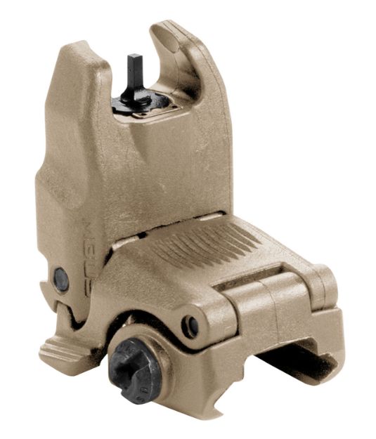 Picture of Magpul MAG247-FDE MBUS Sight Front  Black Folding for AR-15/M16