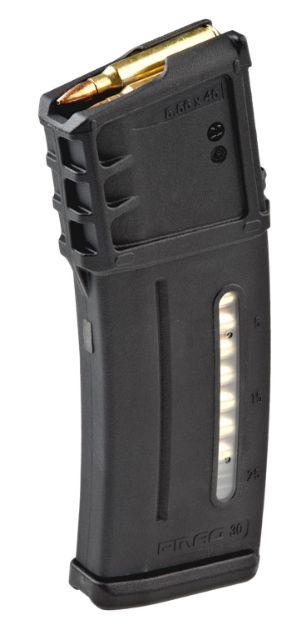 Picture of Magpul MAG234-BLK PMAG MagLevel 30rd Detachable w/Capacity Window 223 Rem/5.56x45mm NATO Fits H&K G36 Black Polymer