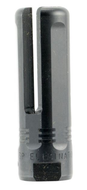 Picture of SureFire 3PELIMINATOR5561228 3P Eliminator Flash Hider Black Nitride Stainless Steel with 1/2"-28 tpi Threads & 2.60" OAL for 5.56x45mm NATO M16, M4