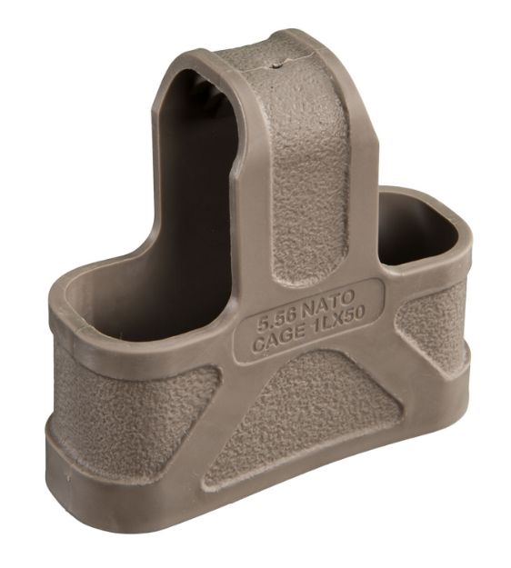 Picture of Magpul MAG001-FDE Original Magpul  Made of Rubber w/ Flat Dark Earth Finish for 5.56x45mm NATO Mags/ 3 Per Pack