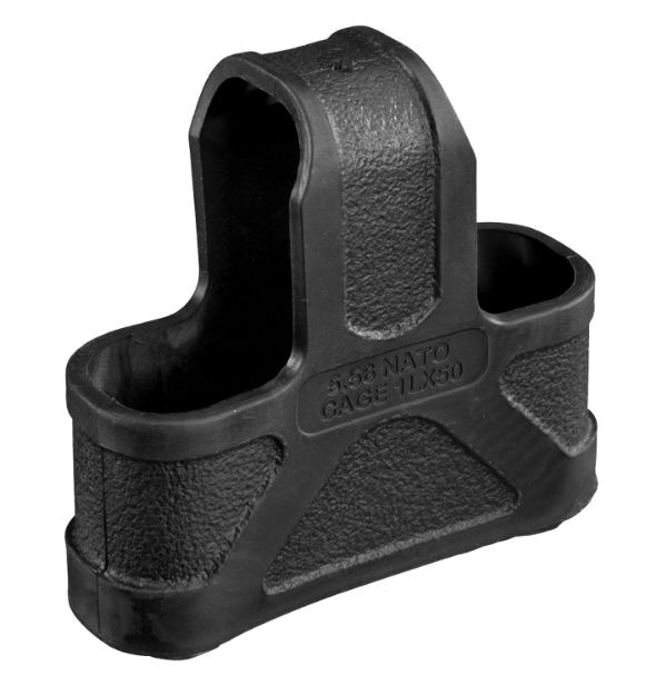 Picture of Magpul MAG001-BLK Original Magpul  Made of Rubber w/ Black Finish for 5.56x45mm NATO Mags/ 3 Per Pack