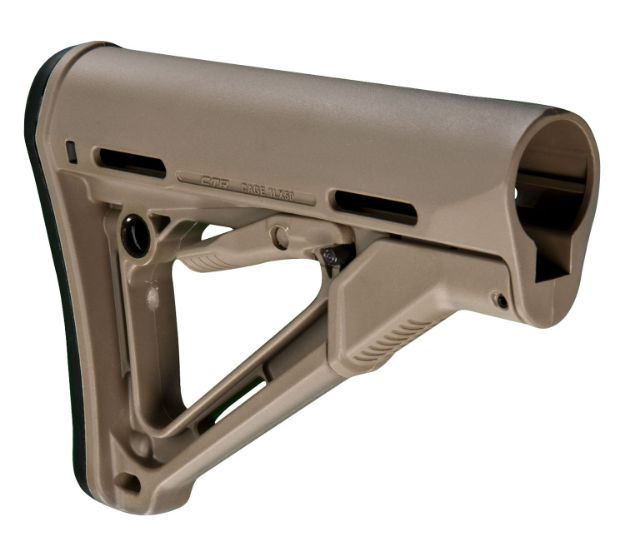 Picture of Magpul MAG310FDE CTR Carbine Stock Flat Dark Earth Synthetic for AR-15, M16, M4 with Mil-Spec Tube (Tube Not Included)