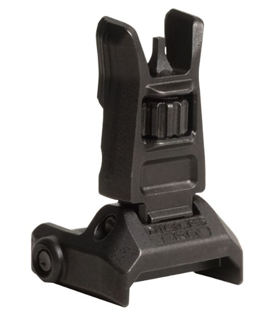 Picture of Magpul MAG275-BLK MBUS Pro Sight Front  QPQ Melonited Steel Construction AR Platform