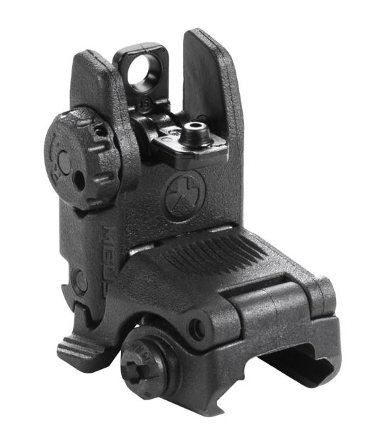 Picture of Magpul MAG248-BLK MBUS Sight Rear  Black Folding for AR-15/M16