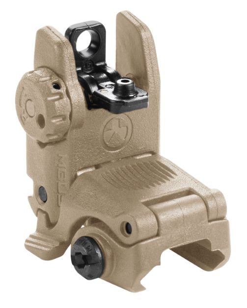 Picture of Magpul MAG248-FDE MBUS Sight Rear  Flat Dark Earth Folding for AR-15/M16