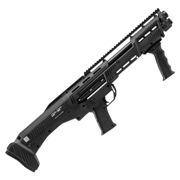 Picture of Standard Mfg DP12 DP-12  12 Gauge Pump 3" 14+2 18.88" Black Double Barrel, Black Picatinny Rail Aluminum Receiver, Picatinny Handguard, Black Synthetic Stock