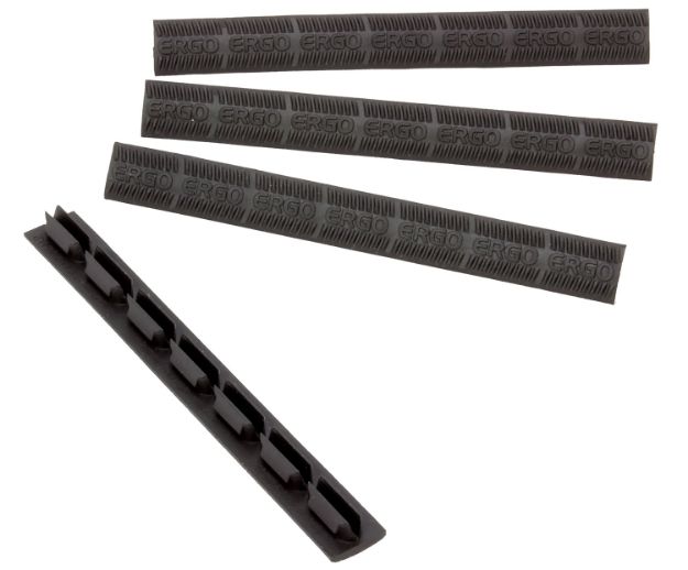 Picture of Ergo 4332BK WedgeLok Slot Cover  Black Rubber, 4 Slot Low Profile w/Aggressive Texture 4 Per Pack