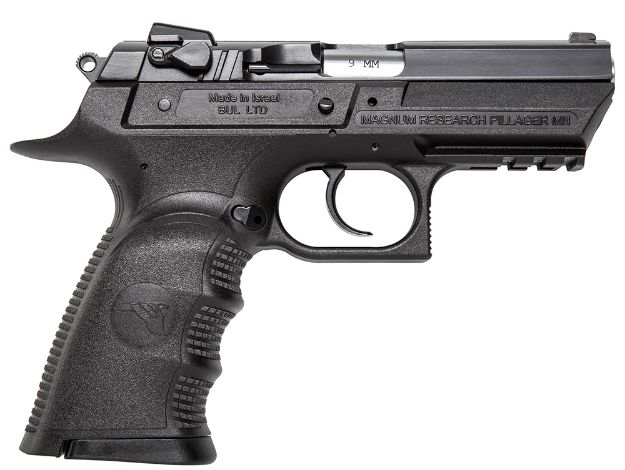 Picture of Magnum Research BE99003RSL Baby Eagle III Semi-Compact 9mm Luger 3.85" 10+1 Black Polymer Frame Matte Black Oxide Carbon Steel Slide Black Polymer Grip