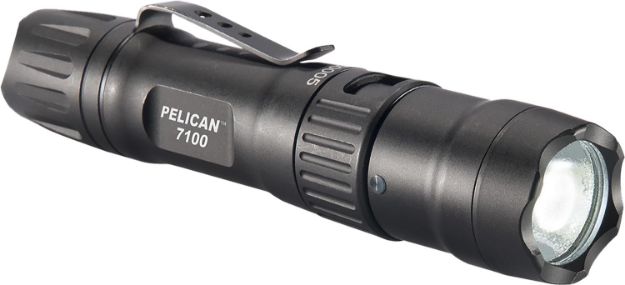 Picture of Pelican 7100 Tactical Flashlight  Black Anodized 33/348/695 Lumens White LED