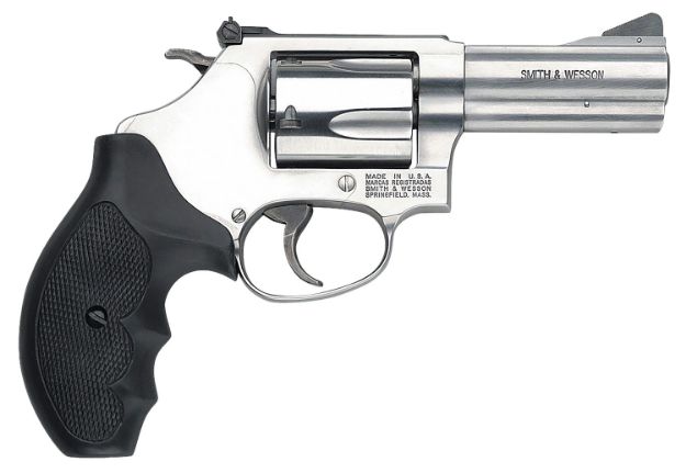 Picture of Smith & Wesson 162430 Model 60  357 Mag or 38 S&W Spl +P 5 Shot 3" Stainless Steel Barrel/Cylinder, Satin Stainless Steel J-Frame, Exposed Hammer, Polymer Grip