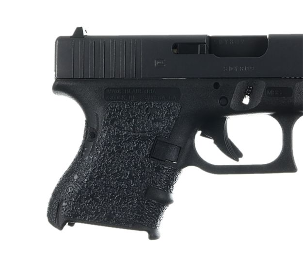 Picture of Talon Grips 117R Adhesive Grip  Compatible w/Glock 26/27/28/33/39 Gen4 w/Medium Backstrap, Black Textured Rubber