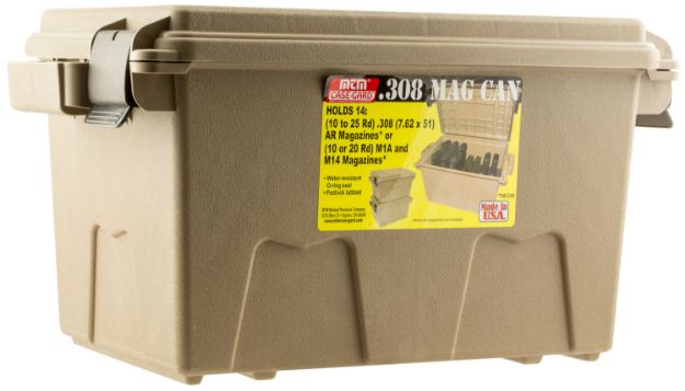 Picture of MTM Case-Gard TMC308 Tactical Mag Can  Flat Dark Earth Polymer 308 Win 7.62x51mm NATO Fits AR-Platform