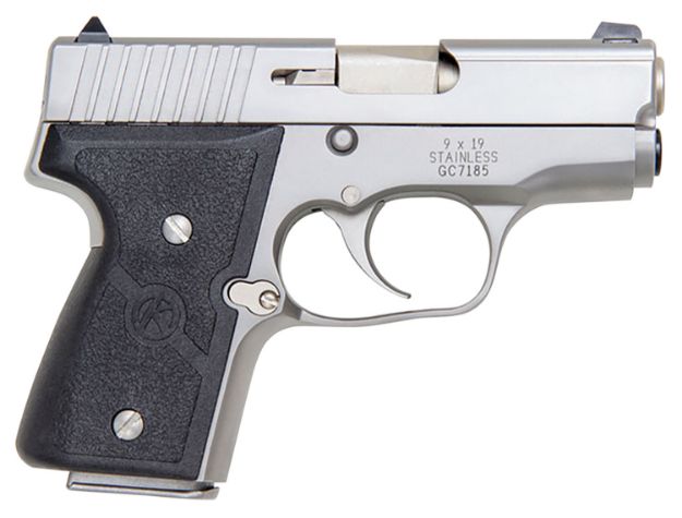 Picture of Kahr Arms M9093A MK *CA Compliant 9mm Luger Caliber with 3" Barrel, 6+1 or 7+1 Capacity, Overall Matte Stainless Steel Finish, Serrated Slide & Textured Wraparound Black Nylon Grip