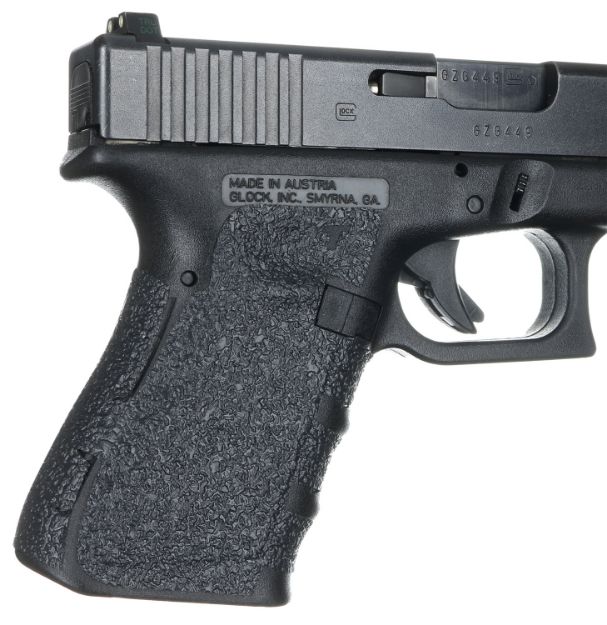 Picture of Talon Grips 104R Adhesive Grip  Compatible w/Glock Gen1-3 Glock 19/23/25/32/38, Black Textured Rubber