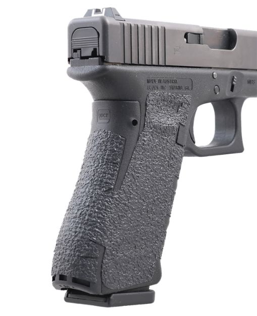 Picture of Talon Grips 114R Adhesive Grip  Compatible w/Glock 17/22/24/31/34/35/37 Gen4 w/Medium Backstrap, Black Textured Rubber