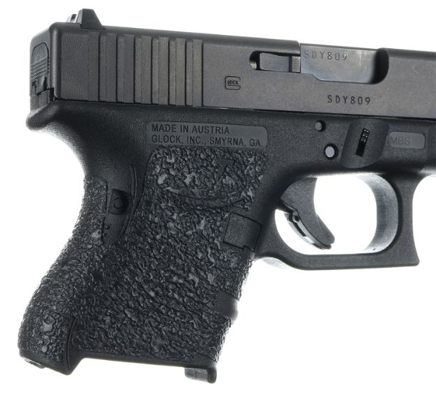 Picture of Talon Grips 116R Adhesive Grip  Compatible w/Glock 26/27/28/33/39 Gen4 w/No Backstrap, Black Textured Rubber