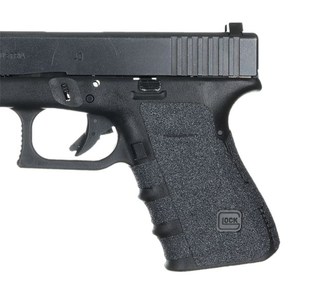 Picture of Talon Grips 110G Adhesive Grip  Compatible w/Glock 19/23/25/32/38 Gen4 w/No Backstrap, Black Textured Granulate