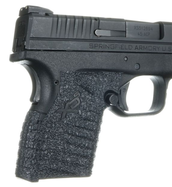 Picture of Talon Grips 207R Adhesive Grip  Textured Black Rubber for Springfield XD-S 9,40,45 with Small Backstrap