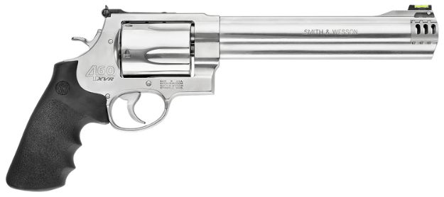 Picture of Smith & Wesson 163460 Model 460 XVR 460 S&W Mag 8.38" Threaded Stainless Steel Barrel & 5rd  Cylinder, Satin Stainless Steel X-Frame, Two Muzzle Brakes, Removable Interchangeable Compensator