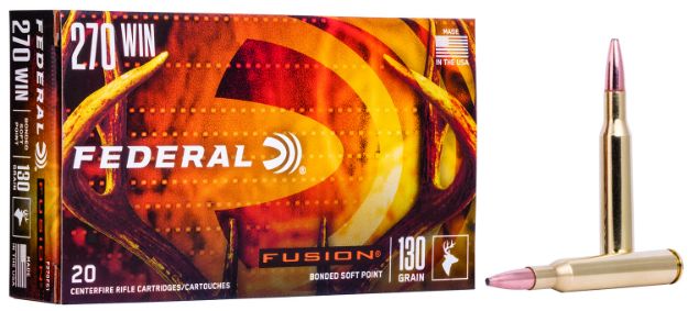 Picture of Federal F270FS1 Fusion  270Win 130gr Bonded Soft Point 20 Per Box/10 Case