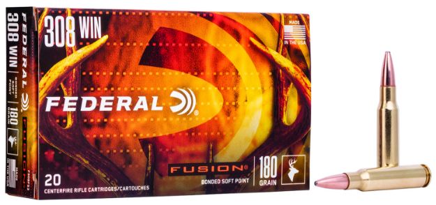 Picture of Federal F308FS3 Fusion  308Win 180gr Bonded Soft Point 20 Per Box/10 Case