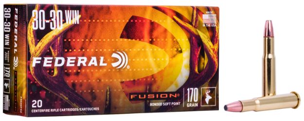 Picture of Federal F3030FS2 Fusion  30-30Win 170gr Bonded Soft Point 20 Per Box/10 Case