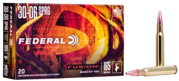 Picture of Federal F3006FS2 Fusion  30-06Springfield 165gr Bonded Soft Point 20 Per Box/10 Case