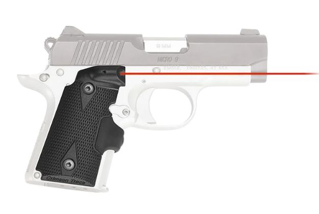 Picture of Crimson Trace 0152601 LG-409 Lasergrips  Black Red Laser Kimber Micro 9