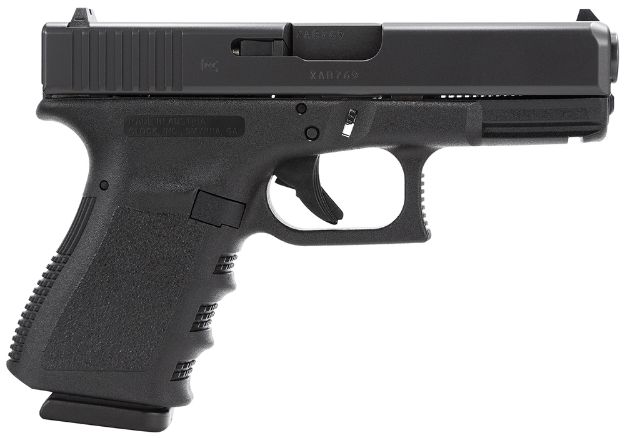 Picture of Glock PI3850201 G38 Gen3 Compact 45 GAP  4.02" Barrel 8+1, Black  Frame & Slide, Finger Grooved Rough Texture Grip, Safe Action Trigger