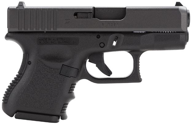 Picture of Glock PI3950201 G39 Gen3 Sub-Compact 45 GAP 6+1 3.43" Black Polygonal Rifled Barrel, Matte Black Serrated Slide, Black Polymer Frame, Black Textured Finger Grooved Polymer Grip, Right Hand