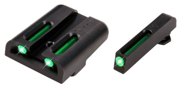 Picture of TruGlo TG131GT2 TFO  Green/Tritium/Fiber Optic Front Sight-Green/Tritium/Fiber Optic Rear Sight Glock 20/21