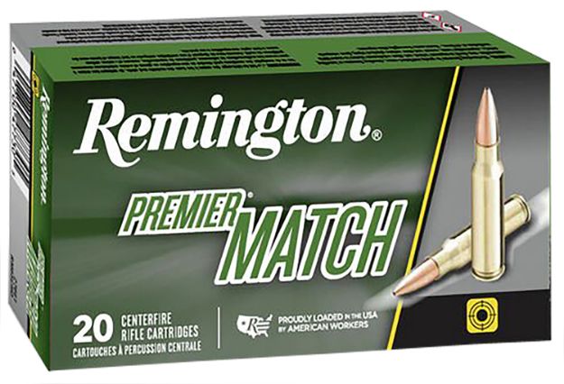 Picture of Remington Ammunition 21485 Premier Match 308Win 168gr Sierra MatchKing BTHP 20 Per Box/10 Case