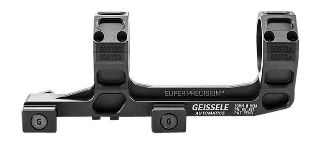 Picture of Geissele Automatics 05381B AR15 Super Precision Scope Mount/Ring Combo Black Anodized