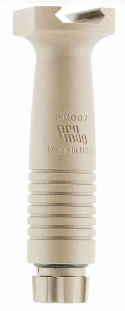 Picture of ProMag PM007FDE Vertical Foregrip Swiss Pattern AR-15, M16 Flat Dark Earth Polymer