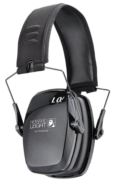 Picture of Howard Leight R01523 Leightning Ultra-Slim Passive Muff 23 dB Over the Head Black Adult