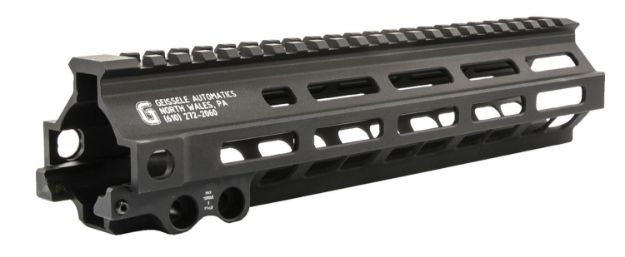 Picture of Geissele Automatics 05284B MK8 Super Modular Rail 9.50" M-LOK Style Made of 6061-T6 Aluminum with Black Anodized for AR-Platform